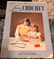 Book, Learn to Crochet, Vintage, Antique