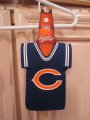 2 NFL Bears Insulated Sleeve Beer Bottle Jersey Covers (110)
