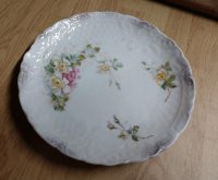 (image for) VINTAGE ANTIQUE C.T. ALTWASSER FLORAL DECORATIVE 7 1/2" PLATE