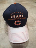 NFL Chicago Bears Baseball Cap Hat, Navy Blue & White (192)