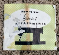 Booklet, How to Use Greist Attachments, Green