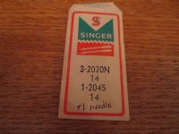 (image for) Singer, 2020N, 2045, #14, Item N93, 5 Needles