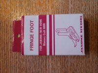 (image for) Fringe Foot, High Shank, Janome, Memory Craft 8000, 200-016-108