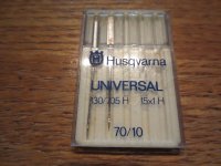 Husqvarna, 130/705H 15x1H, 70/10, Item N3, 2 Needles