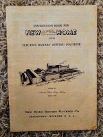(image for) New Home Electric Rotary Sewing Machine, Original Manual