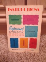 (image for) Singer Professional Buttonholer Instruction Manual, Original