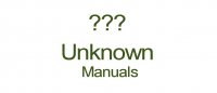 (image for) Unknown Makes, Original Instruction Manuals, Models Listed