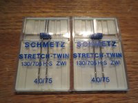 (image for) Schmetz, 130/705H-S ZWI, 4,0/75, Item N43, 2 Twin Needles