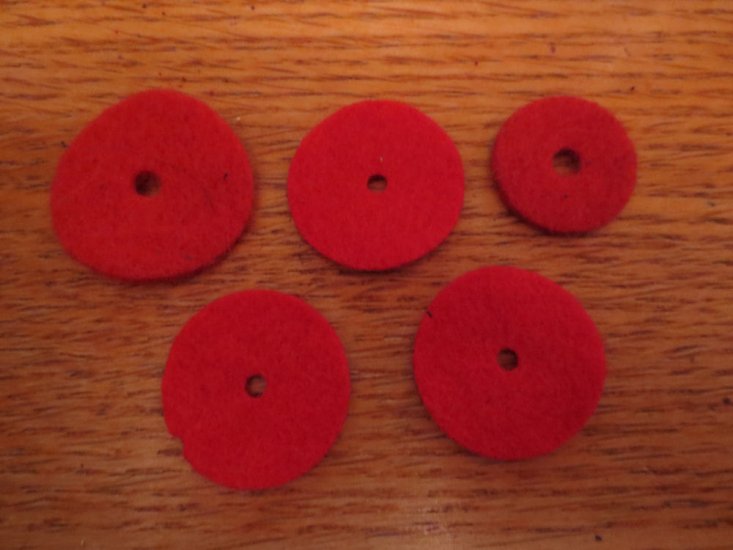 (image for) Felts for Spool Pin, 5 pieces - Click Image to Close