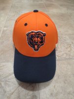 (image for) NFL Chicago Bears Baseball Cap Hat, Orange (178)