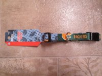 (image for) NFL Green Bay Packers Adjustable Dog Cat Pet Collar, S, (21)
