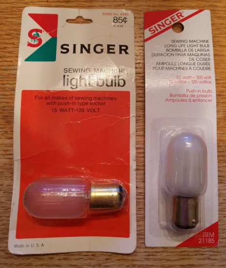 (image for) Light Bulb, Push-in, Singer, 1, Item LBS3 - Click Image to Close