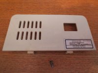 Cover for Light Switch & Screw, White 1499, Part 351013-2