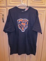 NFL Chicago Bears Apparel T-Shirt w/ Textured Graphic, M (150)