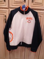 (image for) NFL Chicago Bears Women's Zippered Jacket w/ Studs, 2XL (164)