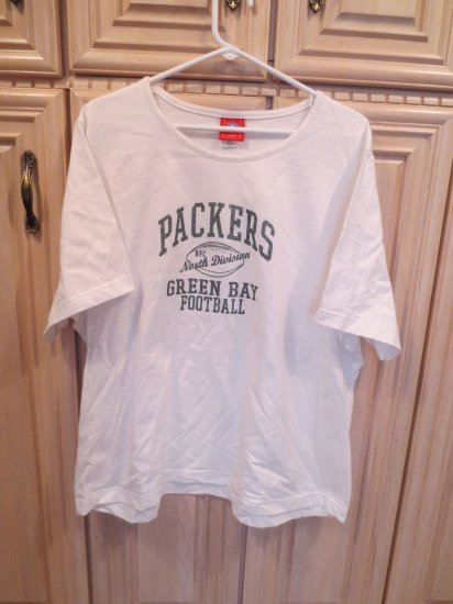 (image for) NFL For Her G. B. Packers NFC North Div. White T-Shirt, 2X (49) - Click Image to Close