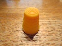 (image for) Thimbles, Plastic, Orange, Pink, & Red, 3 Thimbles