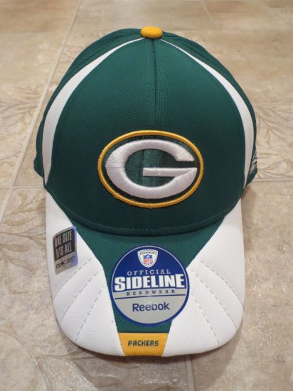 (image for) NFL Green Bay Packers Baseball Cap Hat, Green & White (72) - Click Image to Close